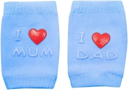 Ginocchiere per bambini con ABS I Love Mum & Dad – blu