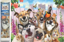 Pittura di diamanti Selfie pazzo 30x40 cm