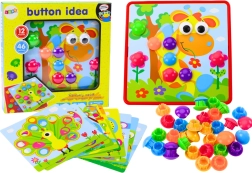 Puzzle per Bambini con Pulsanti Colorati - 12 Disegni