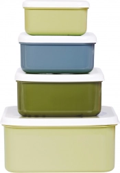 Set di quattro contenitori per snack A Little Lovely Company – Dinosauri