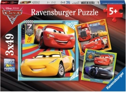 Puzzle Ravensburger Cars 3 in gara 3×49 pezzi