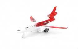 aeroplanino in metallo a retrocarica con musica e luci