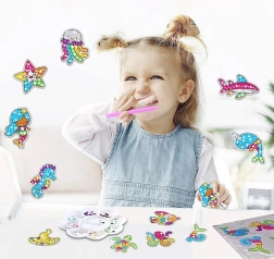 Adesivi diamantati 5D – mosaico creativo per bambini, set grande