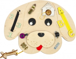 tavola sensoriale in legno a forma di cane 49 × 37 cm