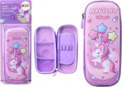 Astuccio 3D Unicorno Scomposto Viola 23x10x5 cm