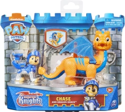 Paw Patrol Cavalieri Coraggiosi – figurina del cucciolo e drago (assortimento)
