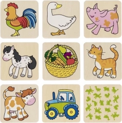 Memory di legno Fattoria II