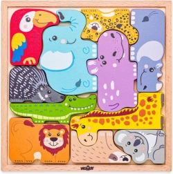 Puzzle in legno animali esotici