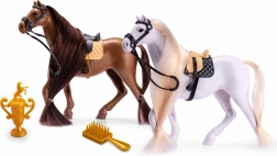 Giocattolo cavallo con sella e accessori 19 cm