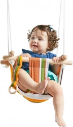 Altalena tessile per bambini in cotone, a righe 2Kids Toys