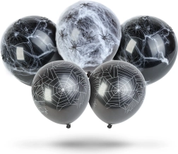 Set di palloncini di Halloween con ragnatela e ragni