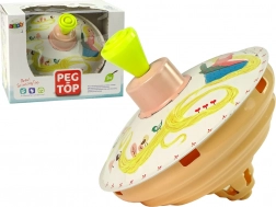 Giocattolo di metallo Trottola con motivo Rapunzel giallo