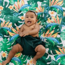 Mussola di bambù Tommy Lise Lush Garden 120 × 120 cm