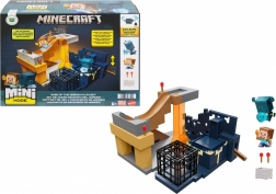 minecraft mini mode – evocazione del warden set di gioco con steve e carrello