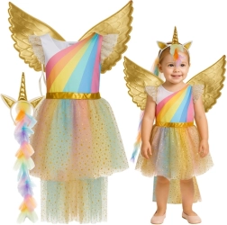 Costume da unicorno per bambini Kruzzel 110–116 cm (3 pezzi)