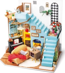 rolife miniatura salotto – kit fai-da-te con illuminazione led