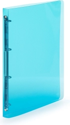 Raccoglitore A4 in polipropilene Lines, blu, 4 anelli