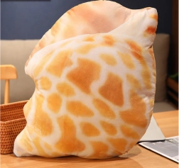 Cuscino a conchiglia di peluche 50 x 40 cm