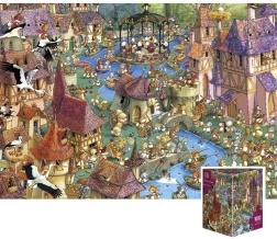Puzzle HEYE Coniglilândia 1000 pezzi