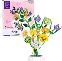 Set di costruzione bouquet decorativo di fiori, 925 pezzi