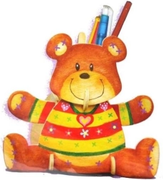 Puzzle 3D portapenne Orsetto con colori ARTLOVER