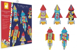 janod mini origami razzi – set creativo per bambini