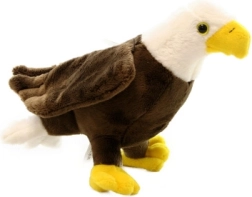 Aquila di peluche in piedi 23 cm