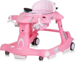 Deambulatore 3v1 Aereo Rosa