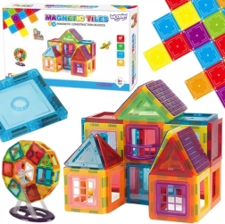 woopie set di costruzioni magnetiche 3D con pannelli al neodimio, 70 pezzi
