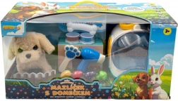 Cucciolo interattivo con suoni e movimento con set casetta – cagnolino STEPPOS