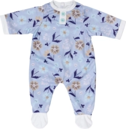 Tutina floreale blu BABY born per bambola da 43 cm