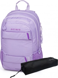 Zaino studentesco e astuccio OXY SPORT Violet