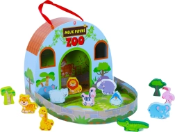 Il mio zoo di legno in valigetta