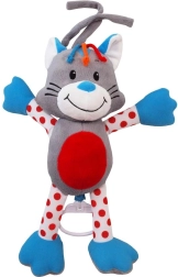 Gattina di peluche con carillon BABY MIX