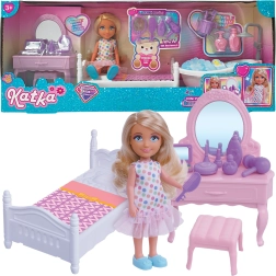 Bambola Katka con bagno e accessori