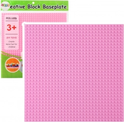 Pannello di costruzione rosa per set di costruzione 25,5x25,5 cm