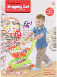Carrello della spesa per bambini con accessori