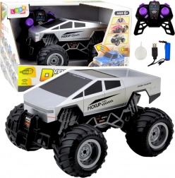 Auto fuoristrada telecomandato Off-Road RC 1:16 argento