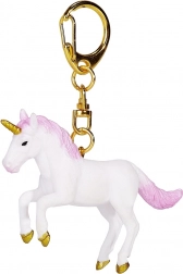 Portachiavi Unicorno con Criniera e Coda Rosa