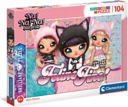 Clementoni Brilliant puzzle Na! Na! Na! Surprise Gatte alla moda, 104 pezzi