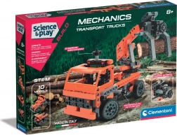 clementoni science & play laboratorio di meccanica – camion da trasporto 10in1
