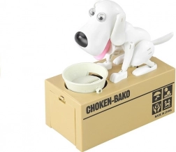 Salvadanaio cane bianco