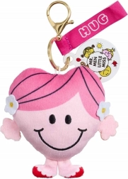 Portachiavi peluche LITTLE MISS HUG – cuore rosa