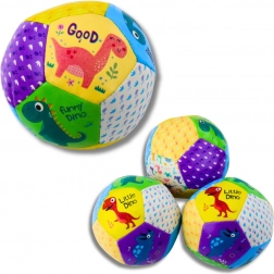 Set di palline morbide dinosauri 9 cm 3 pezzi