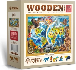 Puzzle in legno WOODEN CITY Pianeta degli animali selvatici – 1010 pezzi