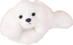 Cane maltese di peluche con zampe pesanti bianco 30 cm