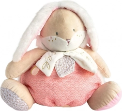 Doudou coniglio rosa con spazio di stivaggio per pigiama 38 cm