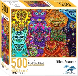 Puzzle Animali Tribali 500 pezzi Brain Tree