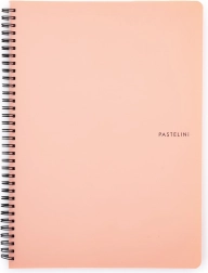 Blocco ad anelli A4 Pastelini di colore albicocca