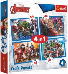 Puzzle 4in1 Avengers Coraggiosi